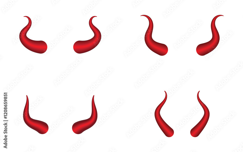 Devil horn Vector icon design illustration Template Devil horn Vector icon design illustration Template