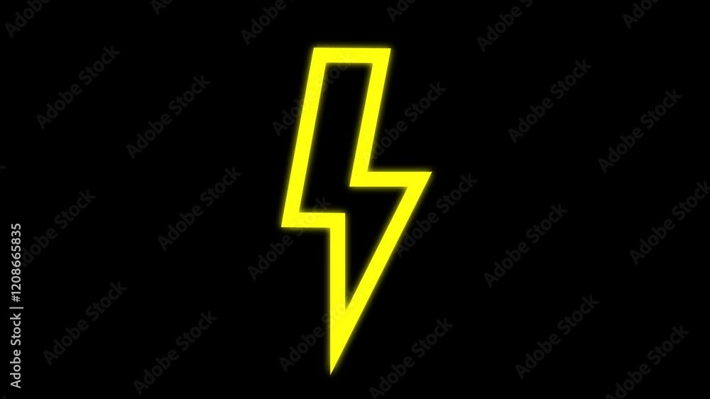Thunder Bolt Electricity Flash Sign Symbol Animated Icon 4k Resolution Motion Graphics Video Footage with Alpha Channel Thunder Bolt Electricity Flash Sign Symbol Animated Icon 4k Resolution Motion Graphics Video Footage with Alpha Channel