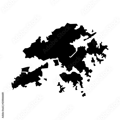 Hong Kong map glyph icon