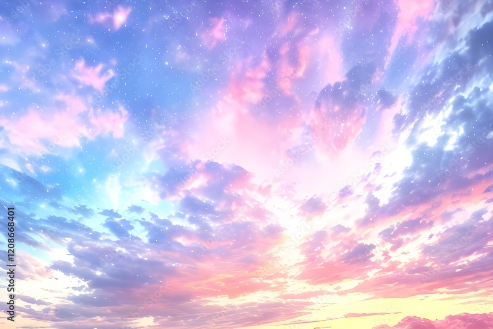 Obraz premium 空, 雲, 夕焼け, 自然, 雲, 太陽, 青, 日の出, 光, 乗り切る, アブストラクト, 