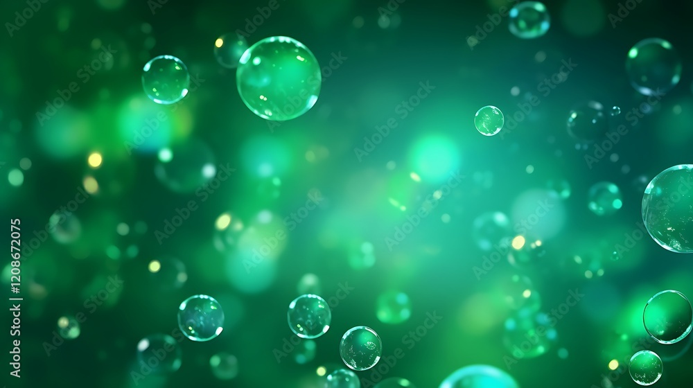 abstract background green bokeh circles abstract background green bokeh circles