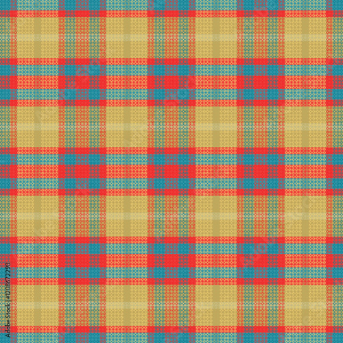 Tartan Plaid With Night Color Pattern.