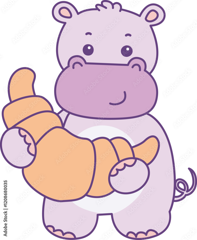 Cute hippo vector icon. Funny baby hippo animal series stock illustration. life of fluffy hippo designs. Cute hippo vector icon. Funny baby hippo animal series stock illustration. life of fluffy hippo designs.