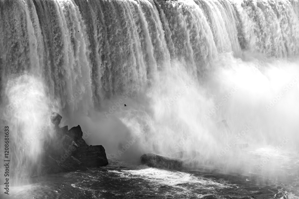 Niagara Falls black and white