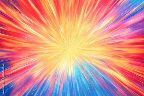 Wallpaper Mural A vibrant gradient background with festival fireworks colors.featuring bright reds, blues, and yellows.conveying excitement and celebration.ideal for event promotions and festive content Torontodigital.ca