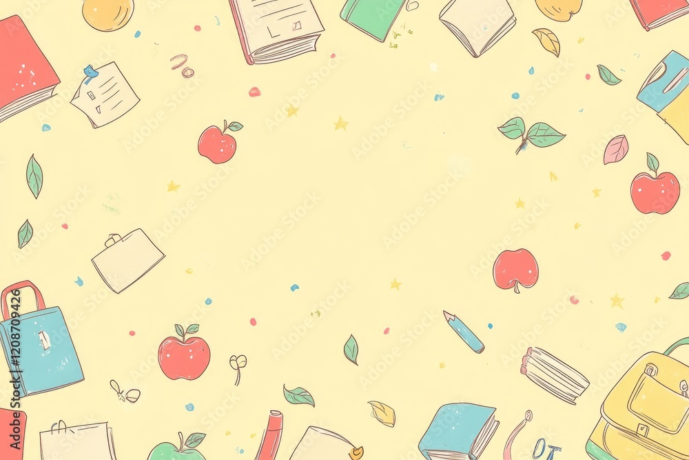 Back to School: Books, Apples, Learn! Back to School: Books, Apples, Learn!