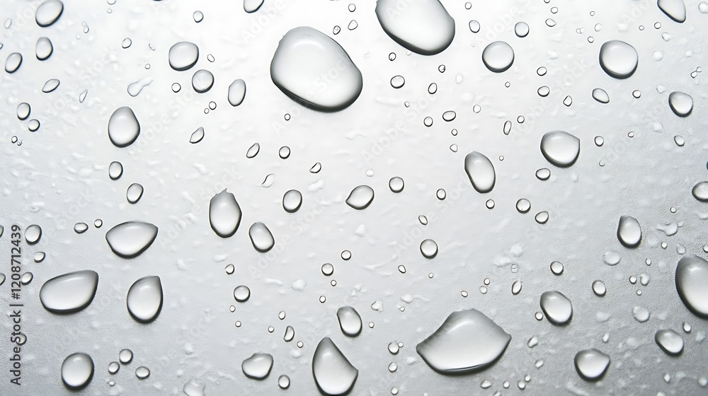 Water Droplets on Silver Surface Background Texture Water Droplets on Silver Surface Background Texture
