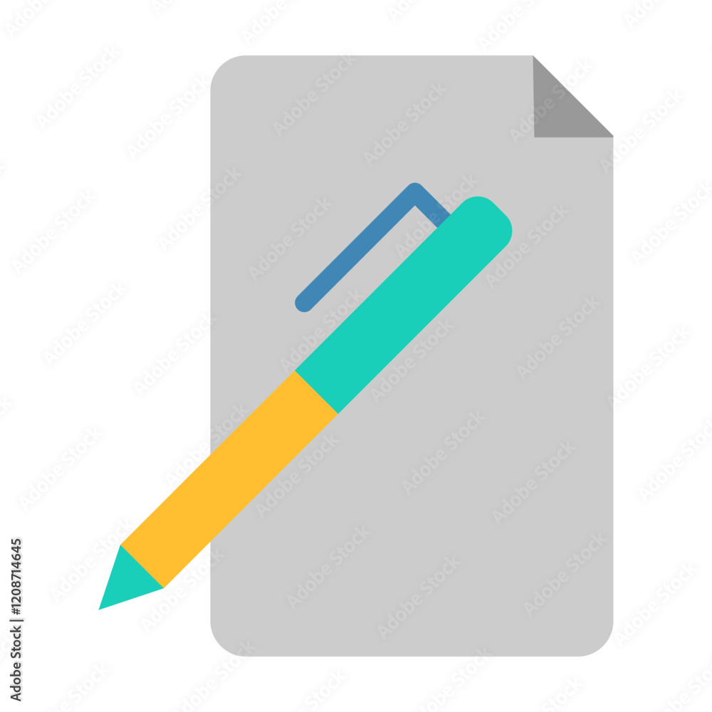 Pen And Paper Icon Pen And Paper Icon