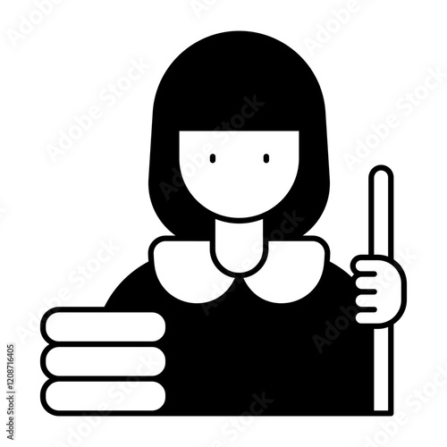 housekeeper black icon