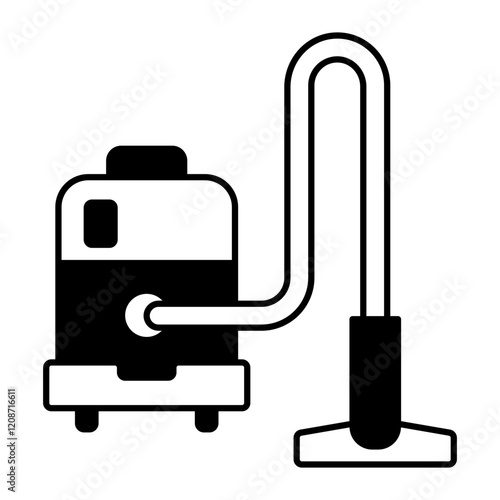 vacuum cleaner black icon