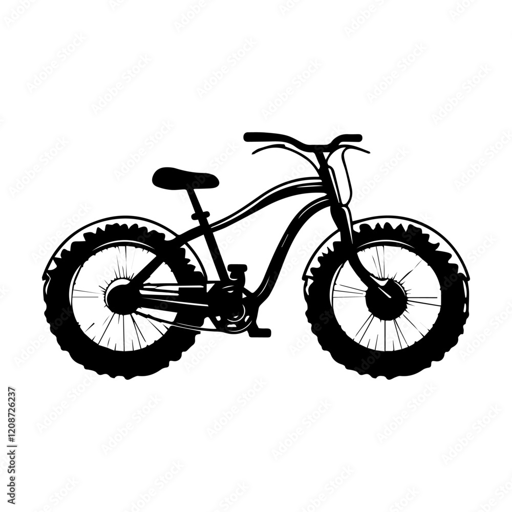 Fototapeta premium vector logo bike outdoor bicycle mountain silhouette