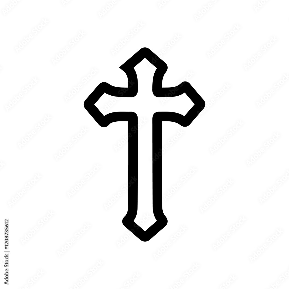Cross clip art design on plain white transparent isolated background for card, shirt, hoodie, sweatshirt, apparel, card, tag, mug, icon, poster or badge Cross clip art design on plain white transparent isolated background for card, shirt, hoodie, sweatshirt, apparel, card, tag, mug, icon, poster or badge
