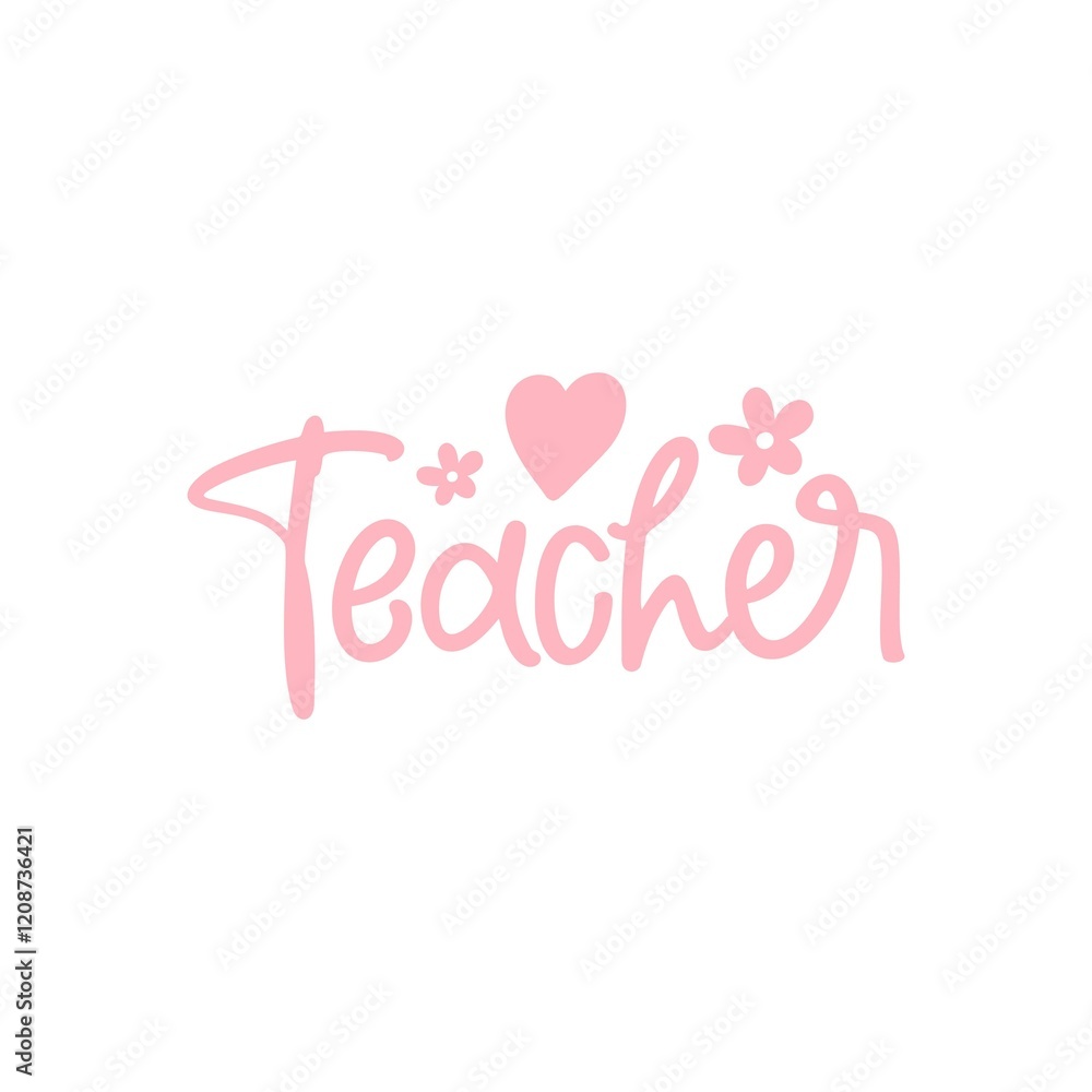 Teacher typography clip art design on plain white transparent isolated background for card, shirt, hoodie, sweatshirt, apparel, tag, mug, icon, poster or badge Teacher typography clip art design on plain white transparent isolated background for card, shirt, hoodie, sweatshirt, apparel, tag, mug, icon, poster or badge