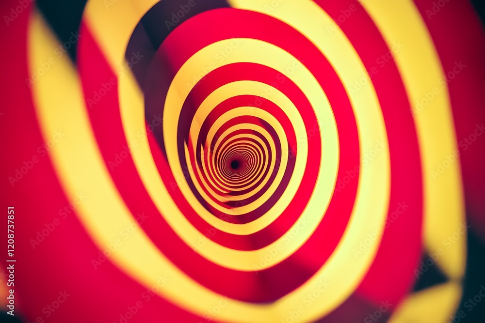 Abstract Spiral Design with Red and Yellow Colors Abstract Spiral Design with Red and Yellow Colors