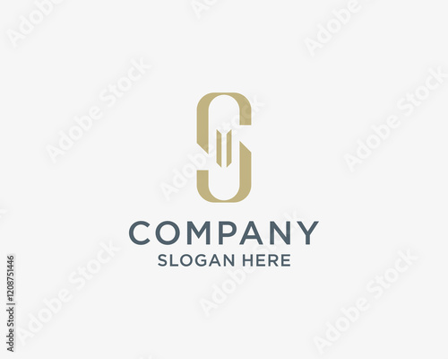 Elegant S letter logo