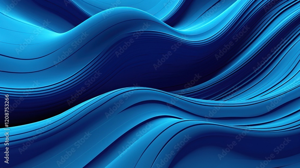 Obraz premium Blue background with lines. Generative AI