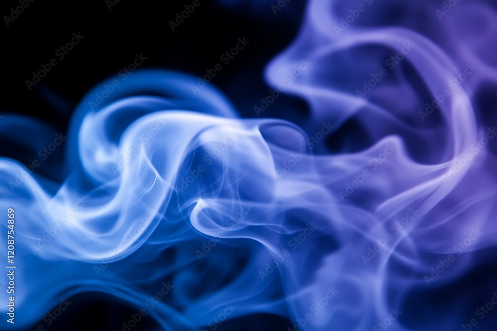 Abstract Blue Purple Smoke Design Abstract Blue Purple Smoke Design