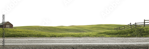 PNG Real asphalt road countryside landscape nature.