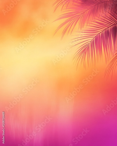 A vibrant gradient background with tropical sunset colors.featuring bright oranges, pinks, and purples.evoking warmth and relaxation.ideal for summer and beach-themed content