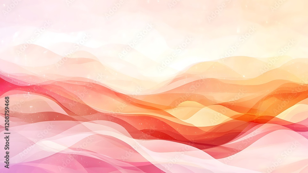 Digital art environment serene abstract background with pastel flowing waves Digital art environment serene abstract background with pastel flowing waves