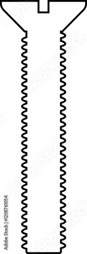 Nuts , screws, rivets, and bolts con. Equipment stainless, fasteners, metal fixation gear black line vector isolated on transparent background. Building tools construction sign