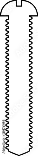 Nuts , screws, rivets, and bolts con. Equipment stainless, fasteners, metal fixation gear black line vector isolated on transparent background. Building tools construction sign