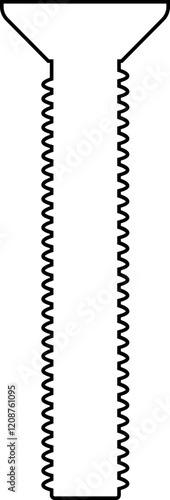 Nuts , screws, rivets, and bolts con. Equipment stainless, fasteners, metal fixation gear black line vector isolated on transparent background. Building tools construction sign