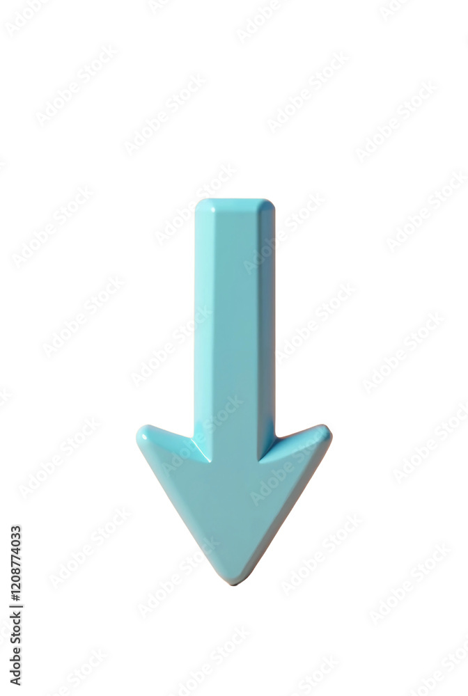 blue arrow 3d download icon blue arrow 3d download icon