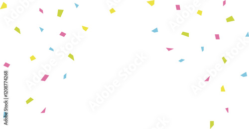 ひらひら舞う紙吹雪の背景イラスト素材