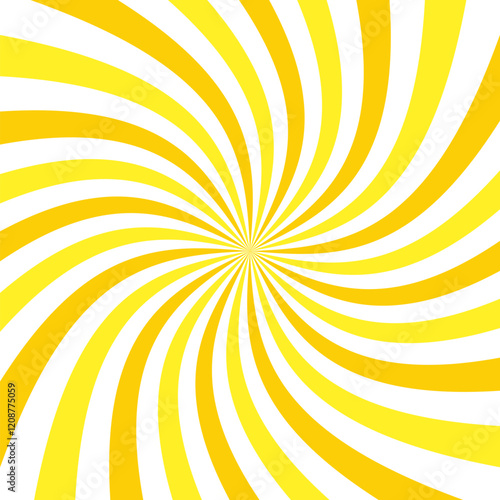 Radiant Yellow Swirl of Sunshine