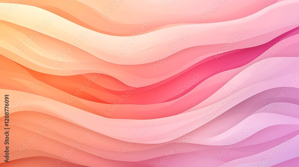 Dynamic pastel waves soft flowing abstract background creating a serene atmosphere Dynamic pastel waves soft flowing abstract background creating a serene atmosphere