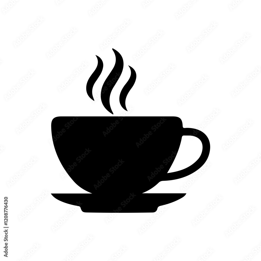 Coffee clip art design on plain white transparent isolated background for card, shirt, hoodie, sweatshirt, apparel, card, tag, mug, icon, poster or badge Coffee clip art design on plain white transparent isolated background for card, shirt, hoodie, sweatshirt, apparel, card, tag, mug, icon, poster or badge