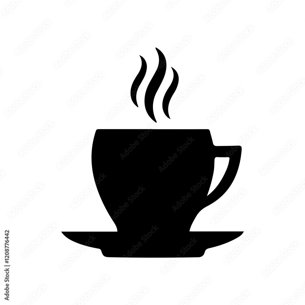 Coffee clip art design on plain white transparent isolated background for card, shirt, hoodie, sweatshirt, apparel, card, tag, mug, icon, poster or badge Coffee clip art design on plain white transparent isolated background for card, shirt, hoodie, sweatshirt, apparel, card, tag, mug, icon, poster or badge