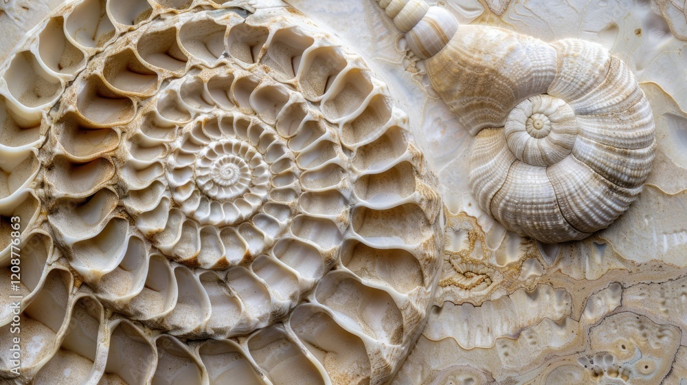 Seashell: A delicate, spiraled shell with ridged textures, displaying natural shades of white and beige, capturing the essence of the ocean's beauty.
Seashell: A delicate, spiraled shell with ridged textures, displaying natural shades of white and beige, capturing the essence of the ocean's beauty.