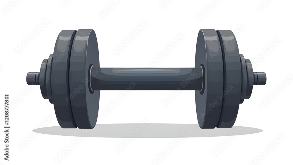 Fototapeta premium Dumbbell isolate on white background.