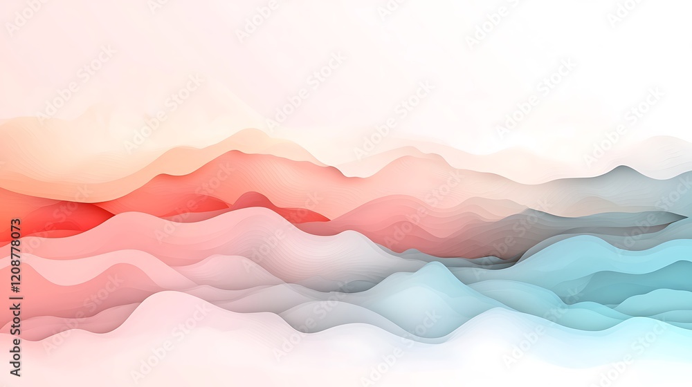 Pastel fluid waves a minimalistic digital art background for a calm environment Pastel fluid waves a minimalistic digital art background for a calm environment