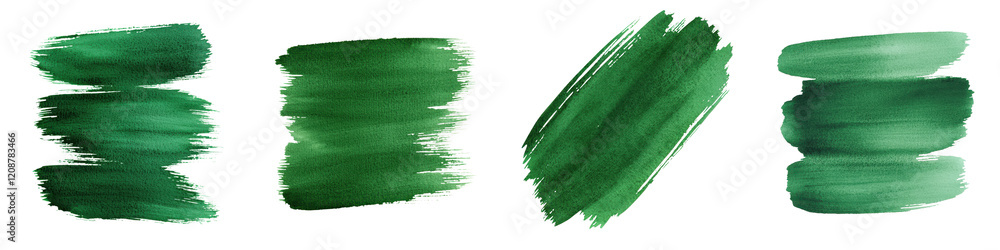 Fototapeta premium Captivating abstract watercolor painting with bold vibrant green brushstrokes that create a dynamic expressive and contemporary visual display The textured