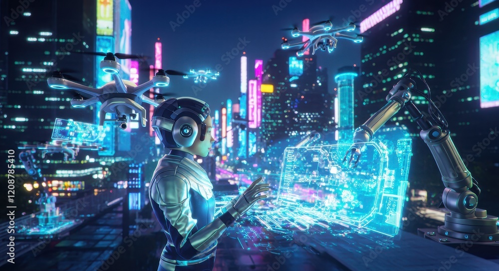 Future Technology: A Hub of Futuristic Industrial Activity. Future Technology: A Hub of Futuristic Industrial Activity.