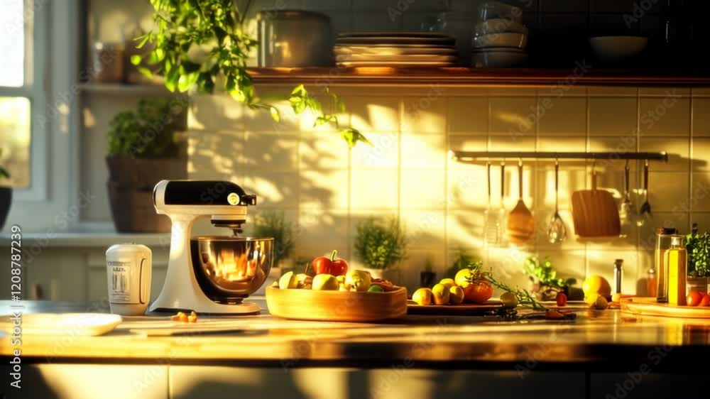 Sunlit Kitchen: A Culinary Morning Sunlit Kitchen: A Culinary Morning
