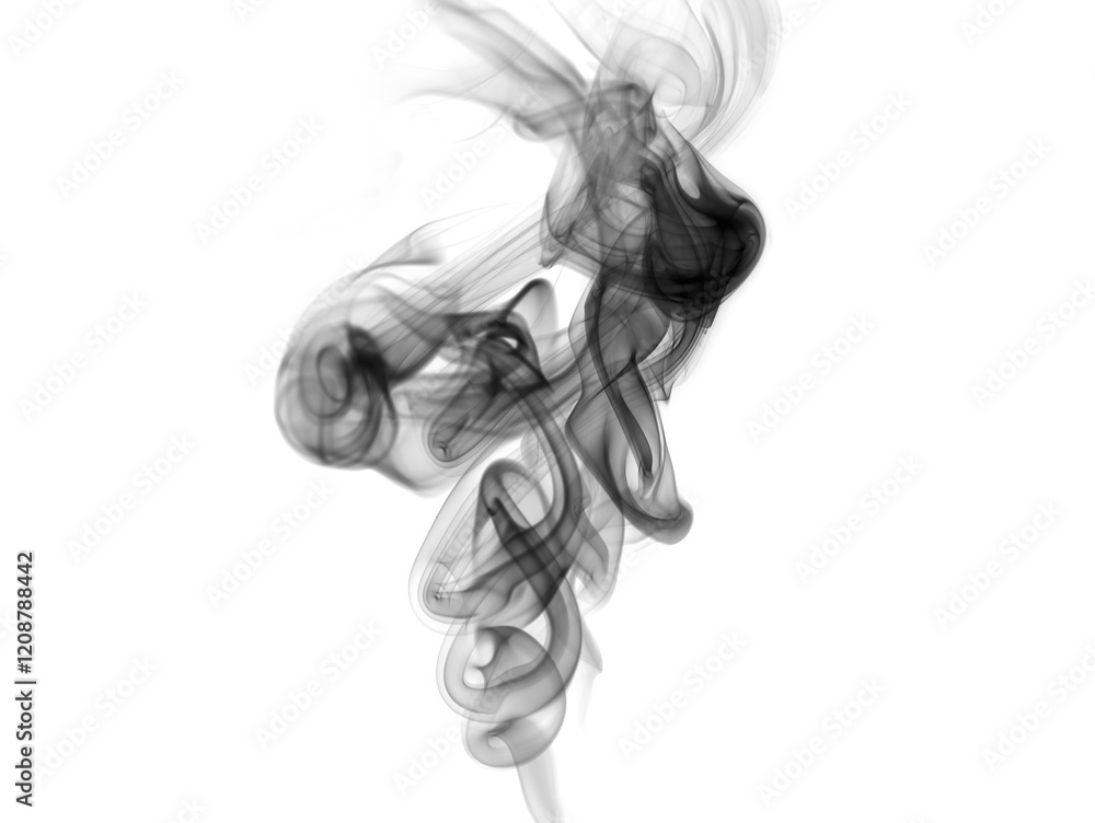 abstract black smoke, fog effect isolated on a white background. concept of texture mist, and cloud for design air pollution, element smog abstract black smoke, fog effect isolated on a white background. concept of texture mist, and cloud for design air pollution, element smog
