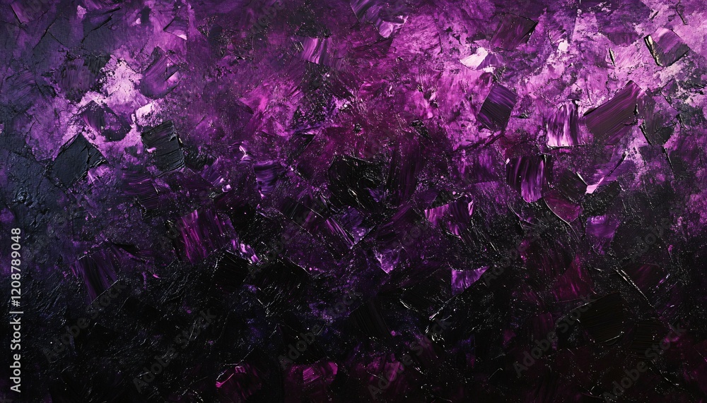Abstract Purple And Black Impasto Painting Texture Abstract Purple And Black Impasto Painting Texture