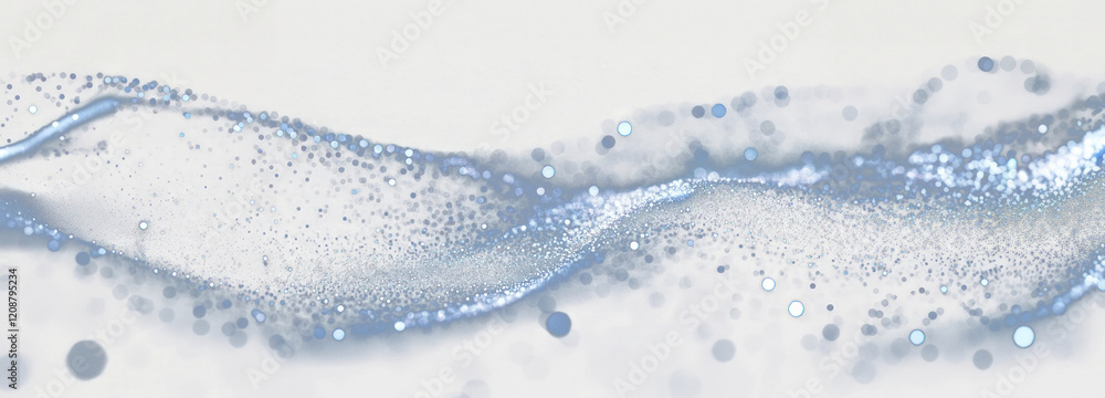 Obraz premium PNG Sparkling light trail background particles ethereal.