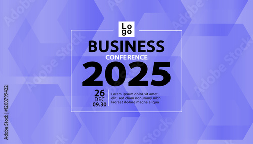 Banner to the online conference background. Web media event. Dynamic Background. Futuristic Poster for Corporate Meeting, Online Courses, Webinar, Seminar. Conference, Business Event Announcement.