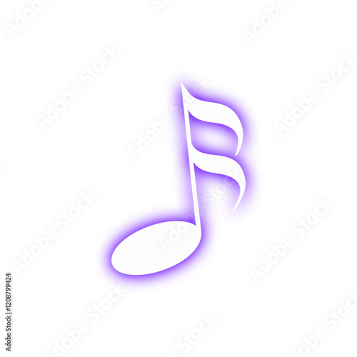 Purple Music Note Icon