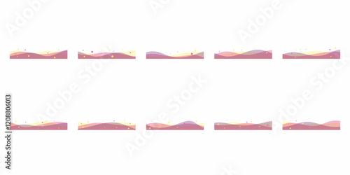 Transparent blob footer