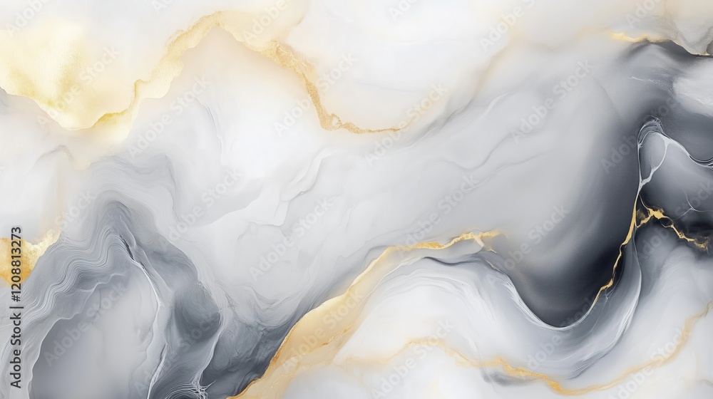 Fototapeta premium Art Abstract watercolor and acrylic flow blot painting. Color canvas marble texture background