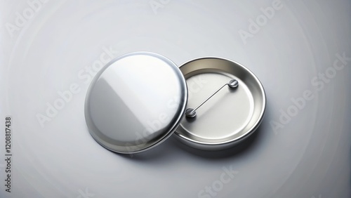 Mockup of a can badge featuring customizable design, mockup, can badge, customizable, design, branding, promotion