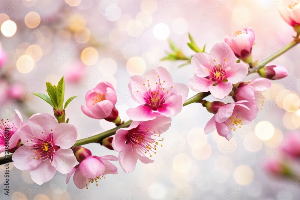 Celebrate Valentine's Day with a stunning high-resolution image of peach blossoms in soft bokeh. Celebrate Valentine's Day with a stunning high-resolution image of peach blossoms in soft bokeh.