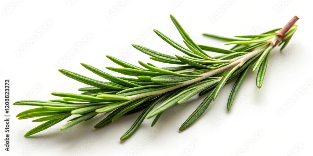 Fototapeta premium Fresh rosemary twig on a background, Rosemary, Twig, Herb, Fresh,Background, Green, Aromatic, Fragrant, Culinary