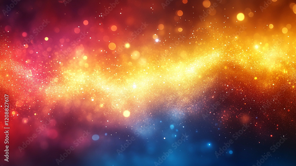 Fototapeta premium Smooth grainy gradient background with pastel tones creating a modern minimalist design, featuring a soft, blurred empty space perfect for captions or headers in a bright and calming atmosphere